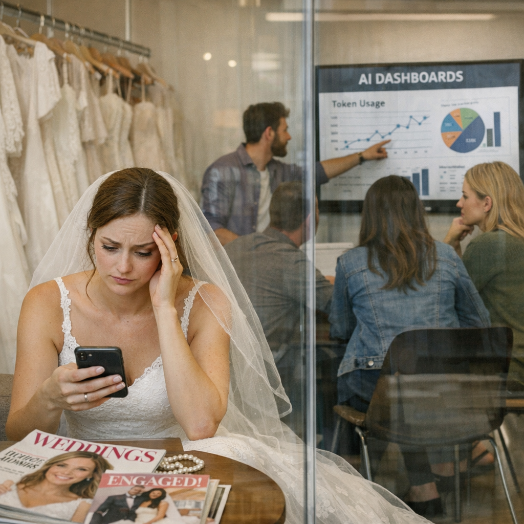 404 Media这期播客把三件事讲透了：婚礼算法、AI“clean room”和tokenmaxxing，其实是一种生意