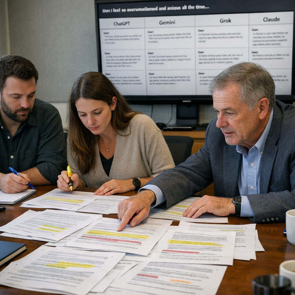 长对话安全测试把几家主流 AI 聊天机器人照出了原形：谁在踩刹车，谁还在陪着疯