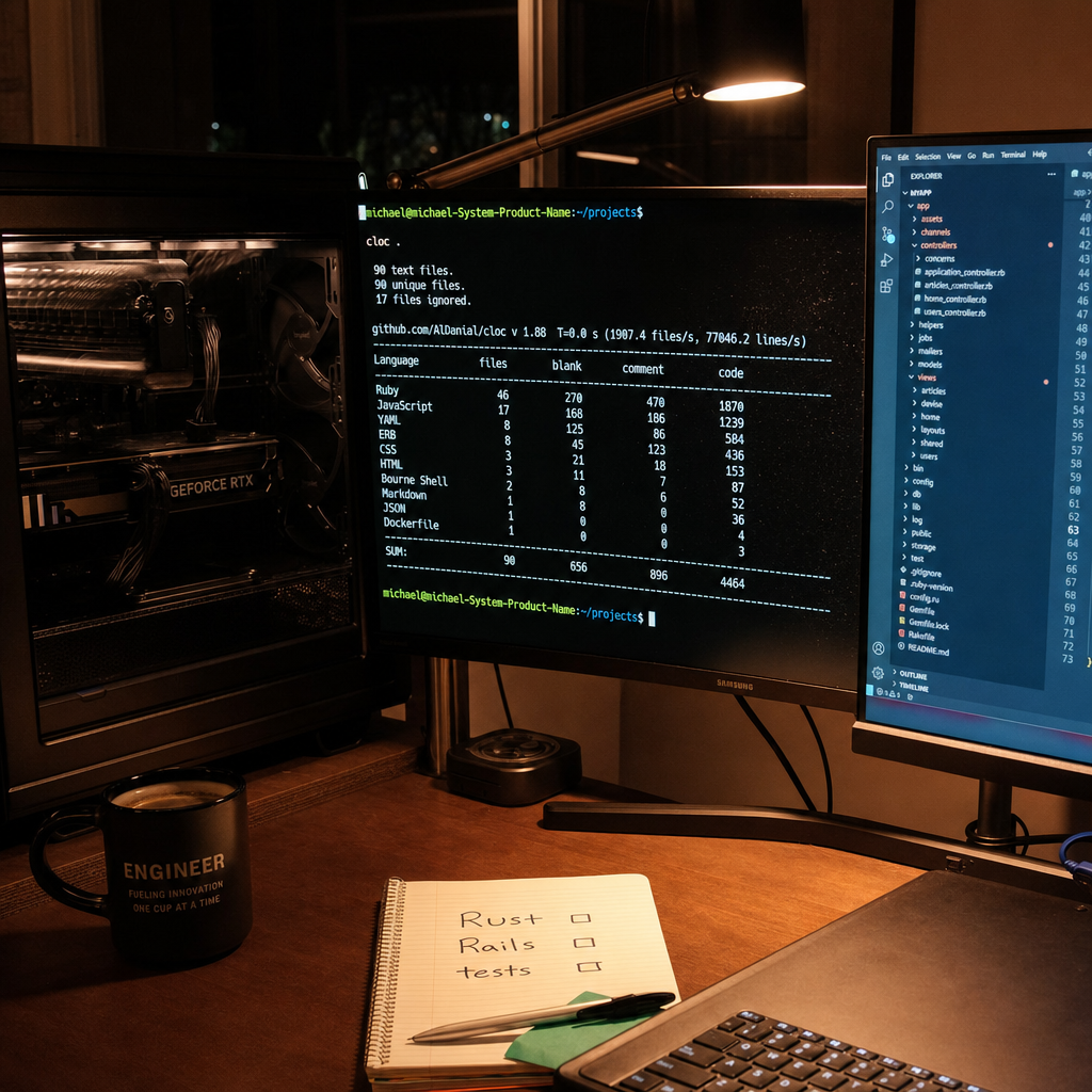 本地 LLM 把 1.5 万行 Rust 转成 Rails：行数少了 77%，迁移还远没成功