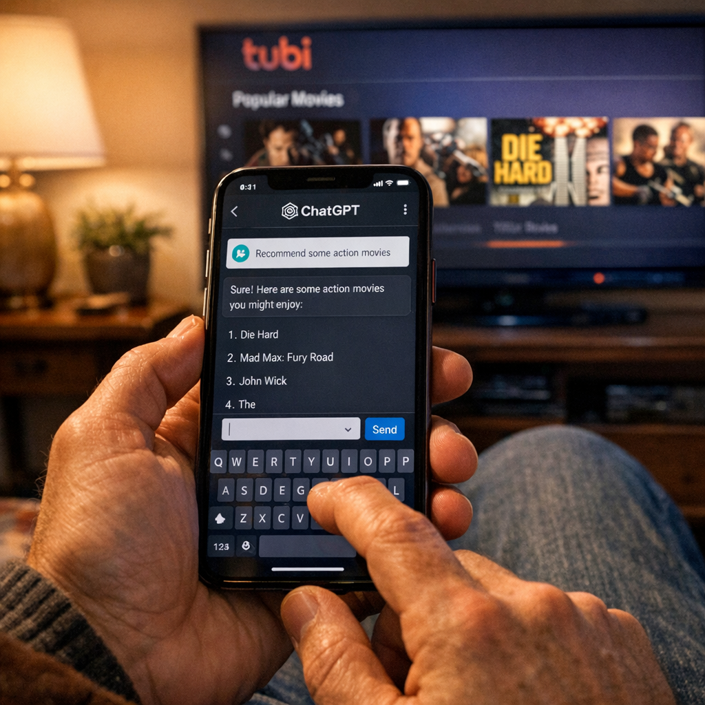 当你在 ChatGPT 里找电影：Tubi 抢先把流媒体入口搬进了聊天框