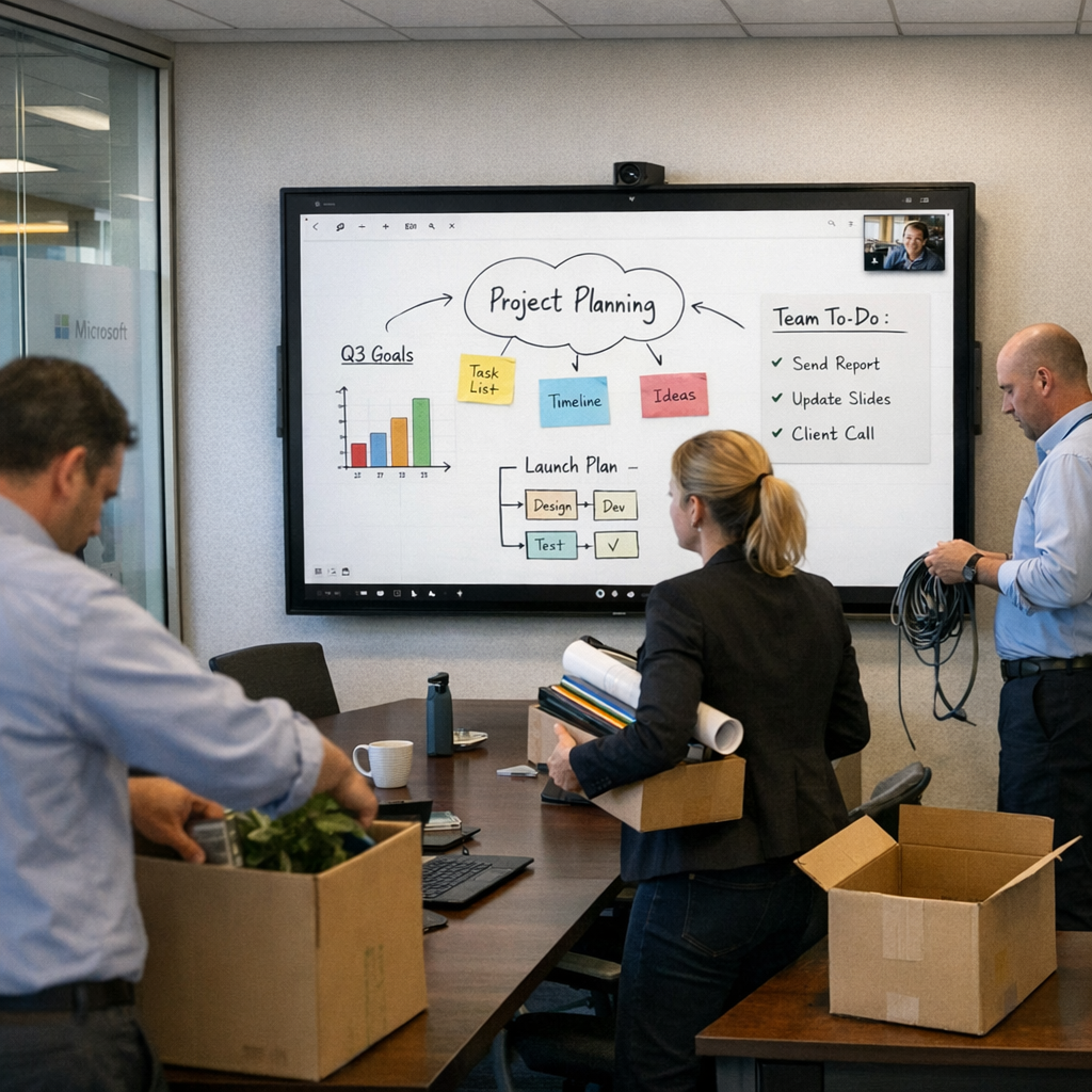 微软砍掉 Surface Hub：那块“未来办公室白板”，终究没熬过混合办公时代