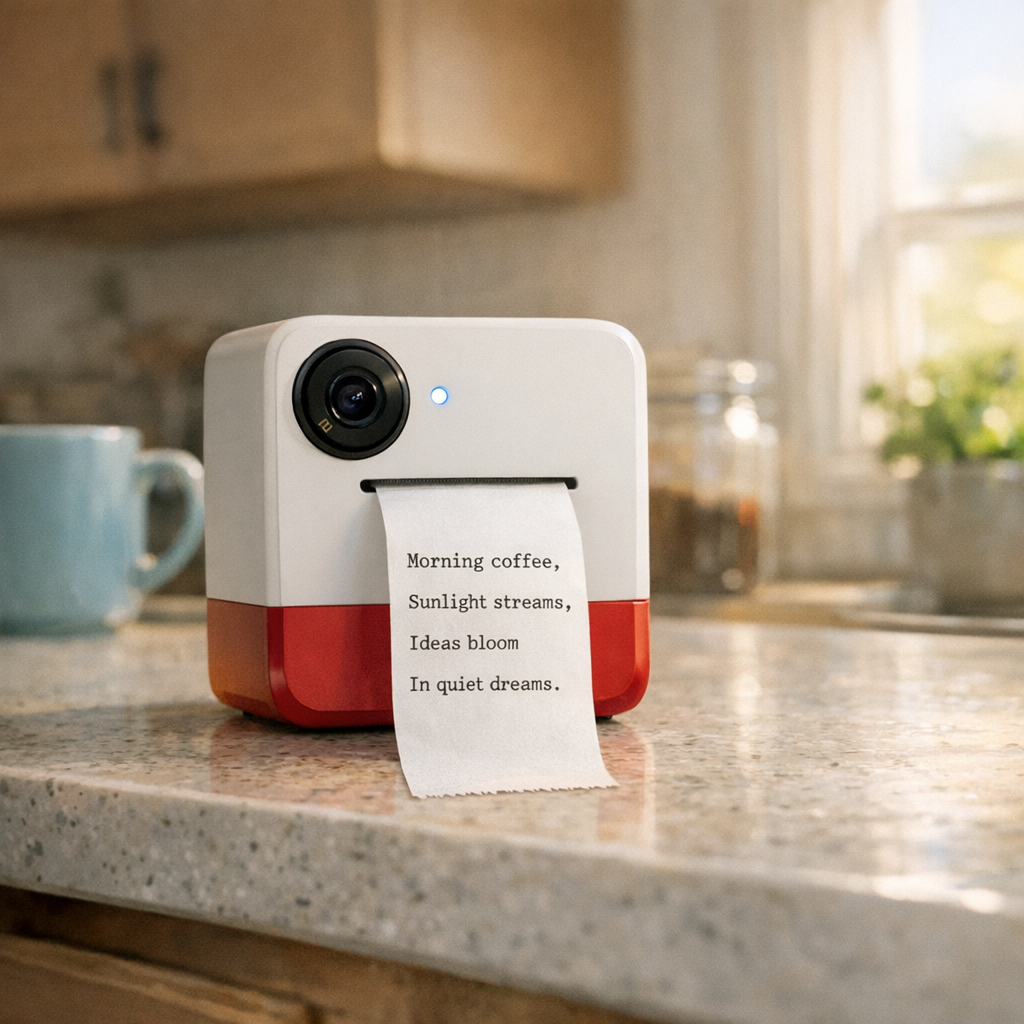 这台“会写诗”的 AI 相机，很可爱，也很像一个时代的注脚