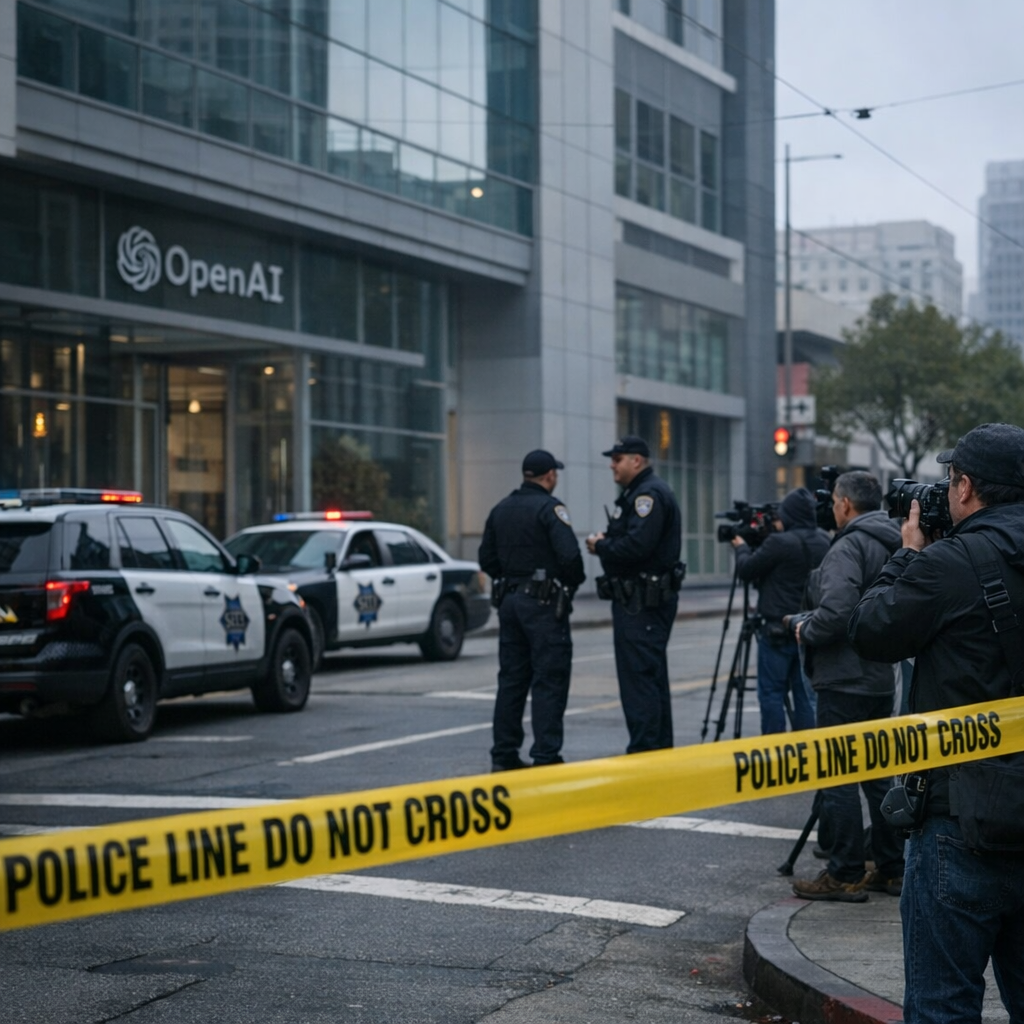 当AI巨头走到聚光灯最中央：山姆·奥特曼住所遭燃烧瓶袭击，科技狂热的阴影正在变形