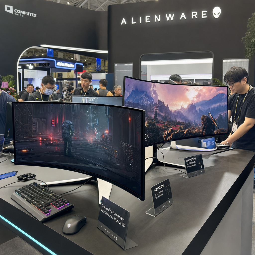 Alienware 34英寸 QD-OLED 变亮变快：但 110 PPI 让换机不够干脆