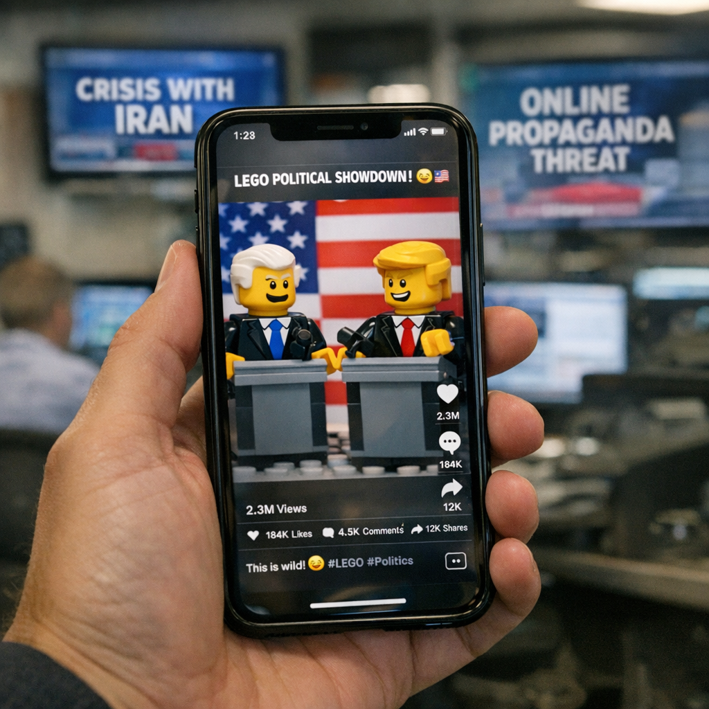 当“乐高特朗普”刷屏：AI短视频正在把国际宣传战拍成一场互联网综艺