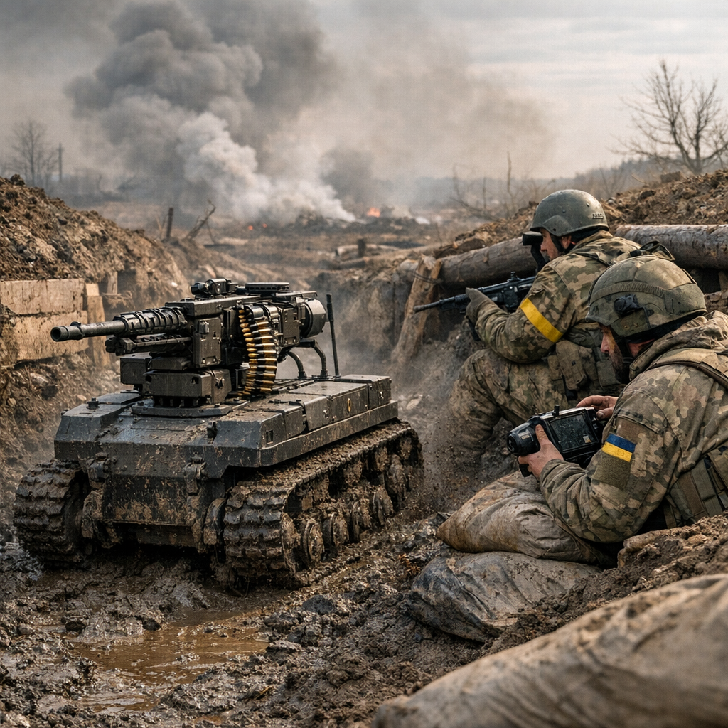 前线进入“机器人代班”时代:乌克兰为何开始让机器去冲最危险的20公里