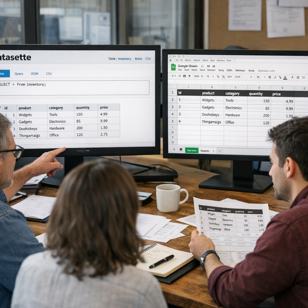 把 Datasette 接进 Google Sheets，这不是小技巧，是把“数据最后一公里”捅开了