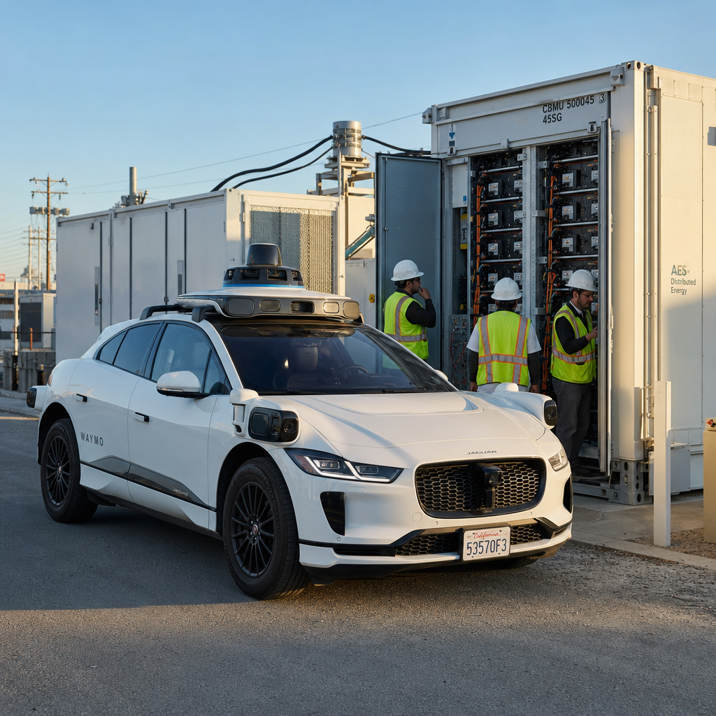 Waymo退役电池进电网：robotaxi跑起来以后，账要算到车下