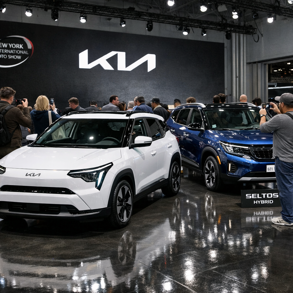 当大车时代开始降温,起亚把希望押在了“小而省”:EV3 与混动 Seltos 亮相纽约