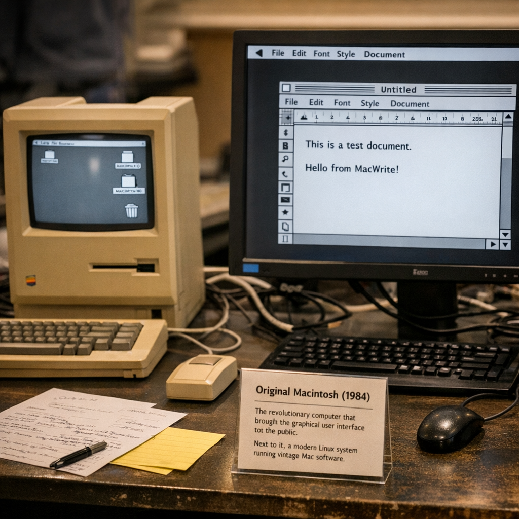 不用苹果 ROM，也能跑老 Mac：这个“替身系统”让 1984 年的软件重新活了过来