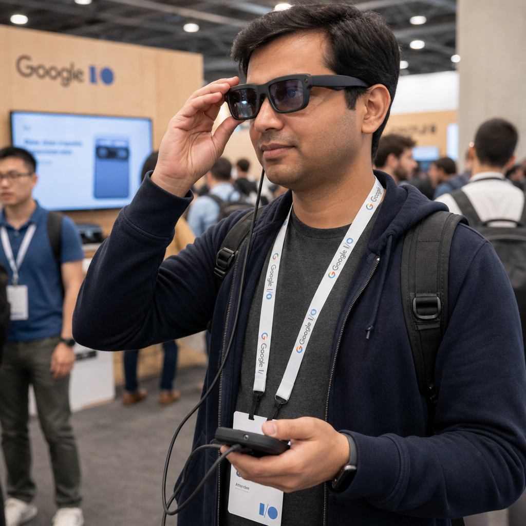 Xreal 借 Google I/O 推 Aura:智能眼镜的拐点,还拴在一根线上
