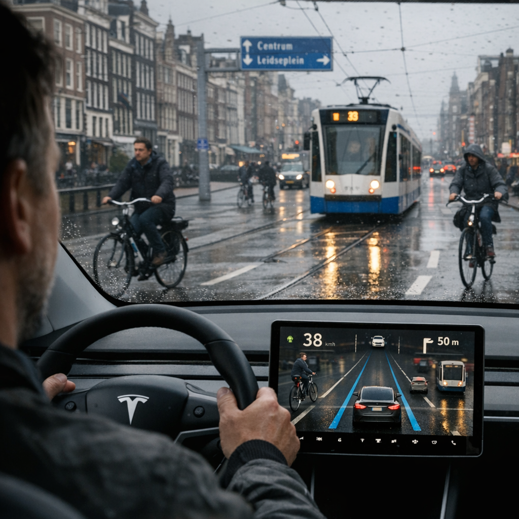 特斯拉FSD拿到欧洲“首张入场券”：荷兰开闸，但离真正自动驾驶还很远