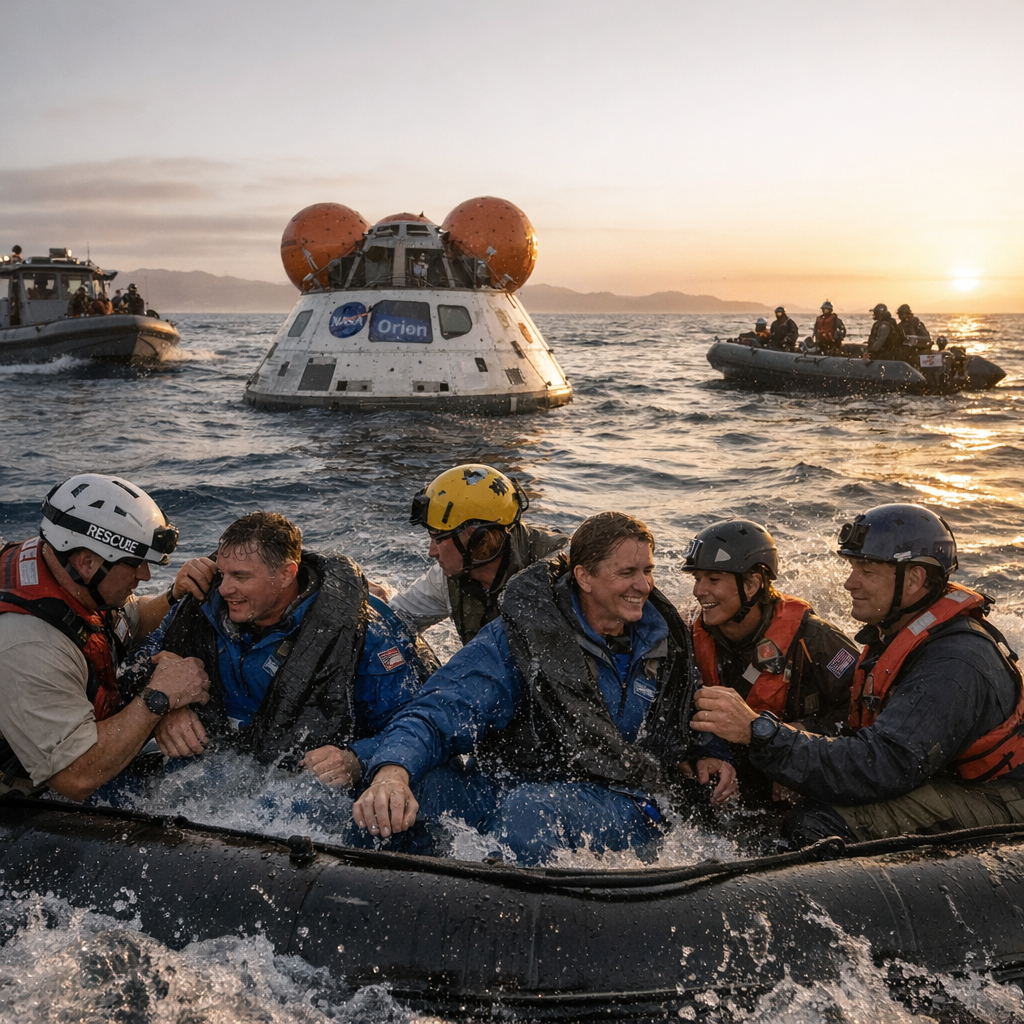 重返月球的第一步，NASA“阿耳忒弥斯2号”平安落海：这次不是终点，而是登月前最关键的彩排