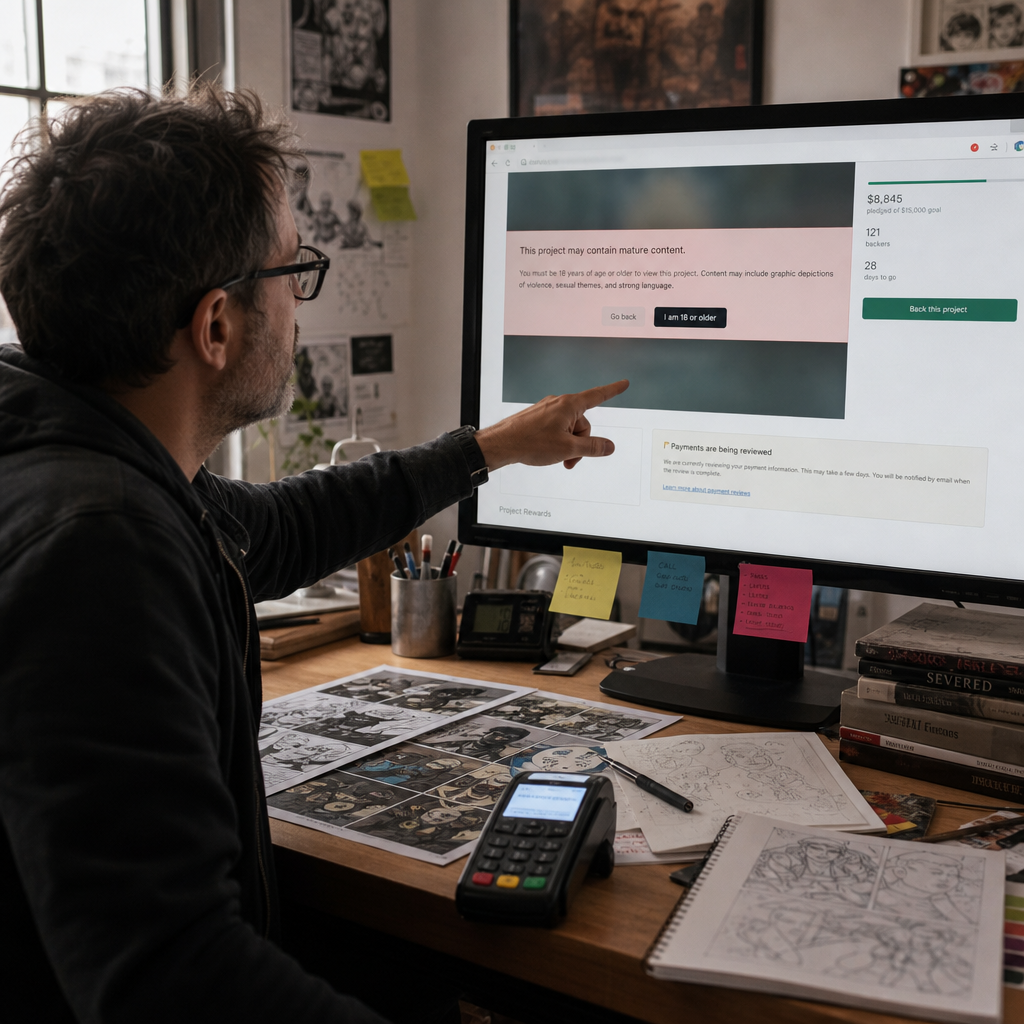 Kickstarter 收紧成人内容规则：支付环节正在变成隐形闸门