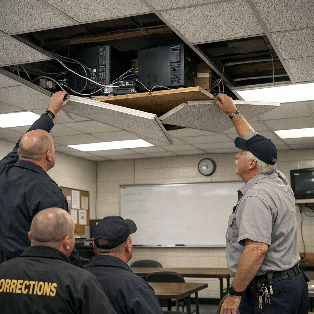 囚室天花板上的“黑客机房”：美国监狱这场离谱漏洞，暴露的不是犯人聪明，而是系统太松