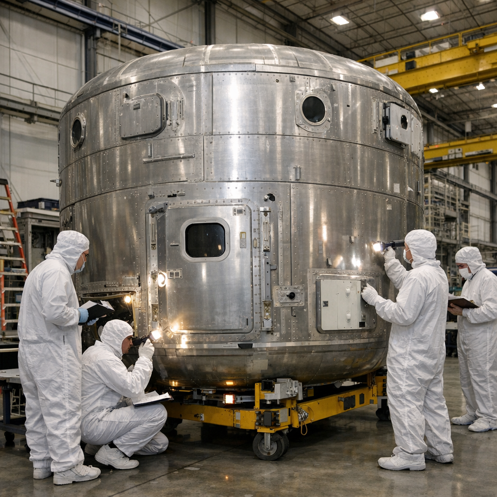 NASA月球门户两个居住舱现腐蚀：Gateway暂停后又暴露供应链短板