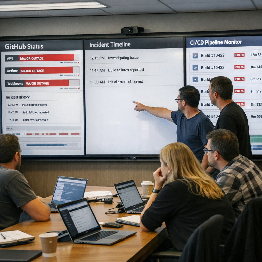 GitHub 可用性更新信息有限：开发团队该查的是流水线单点依赖