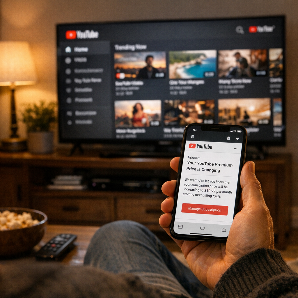 YouTube 又涨价了：当“免广告”越来越贵，流媒体订阅开始集体试探用户底线