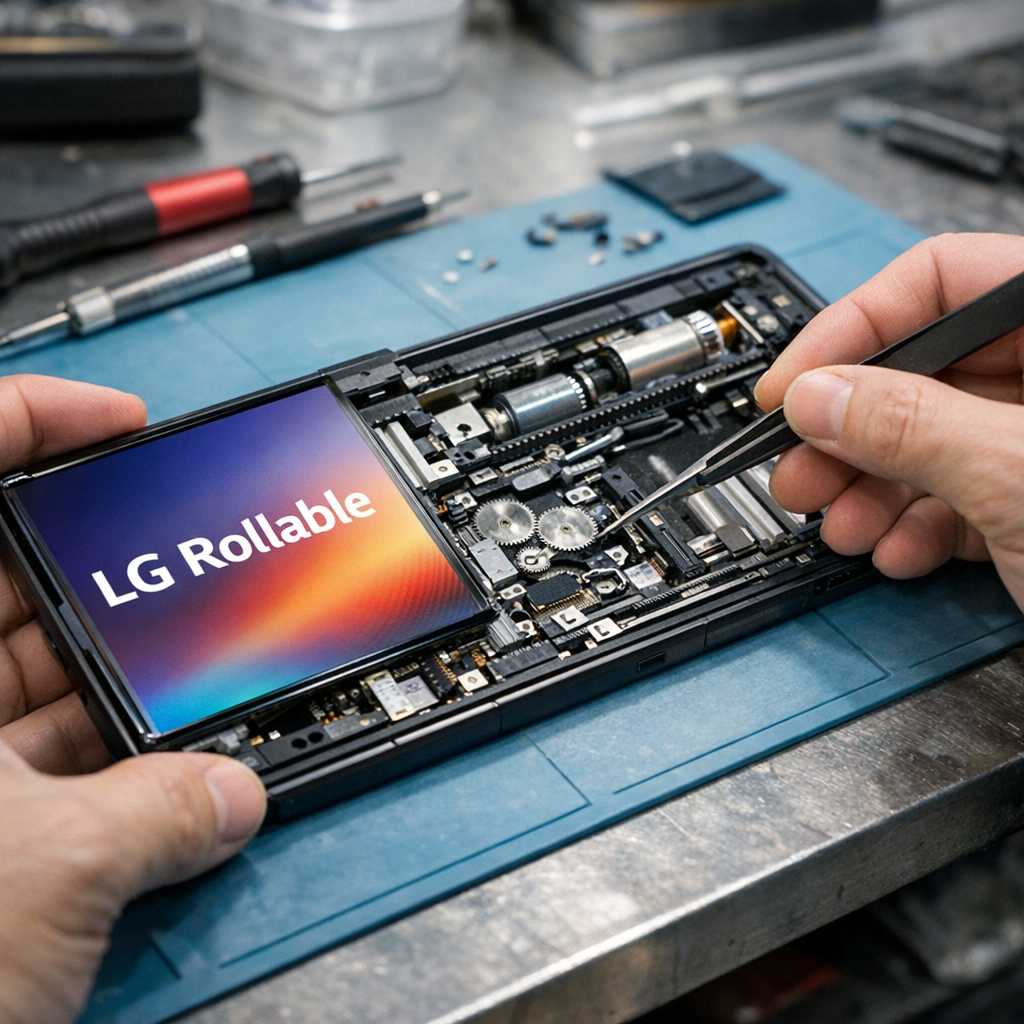 LG 卷轴屏手机被拆开后，大家终于明白：它为什么注定没能上市