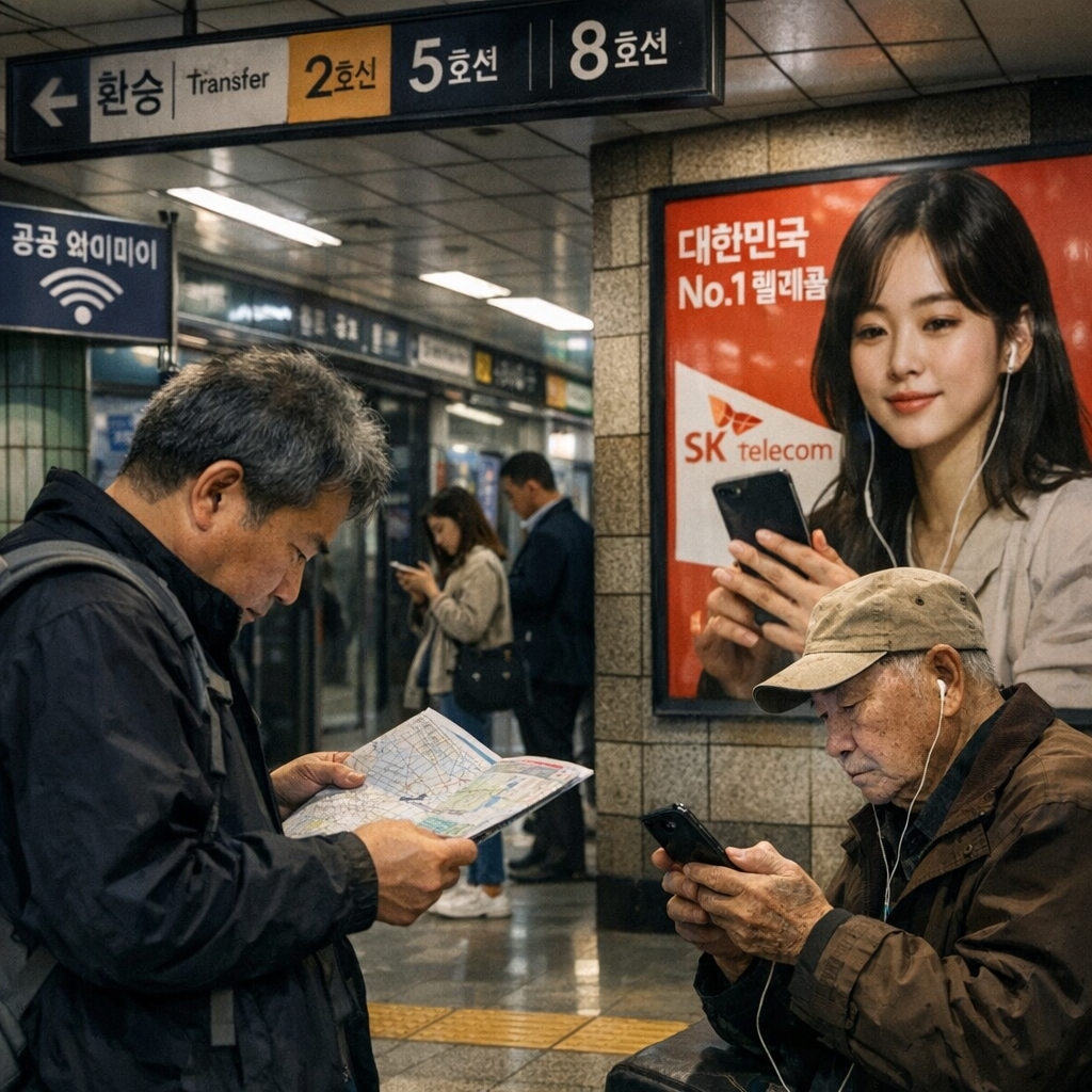 韩国把“断网焦虑”变成公共服务：流量用完后，人人还能保底上网