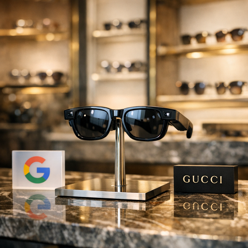 谷歌把 AI 眼镜交给古驰：当可穿戴设备终于开始认真“穿搭”