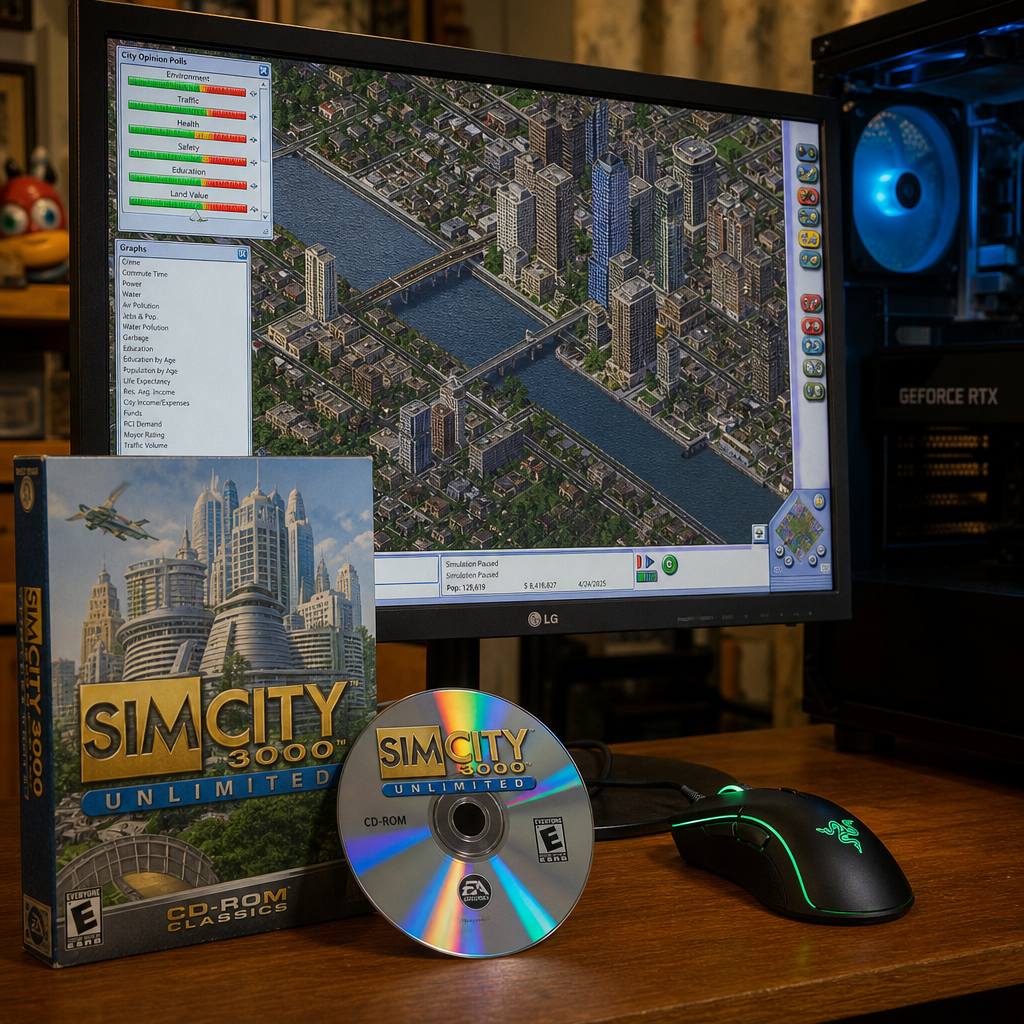 《SimCity 3000》跑上 4K：老 PC 游戏真正难的不是安装，而是把兼容性一项项补回来