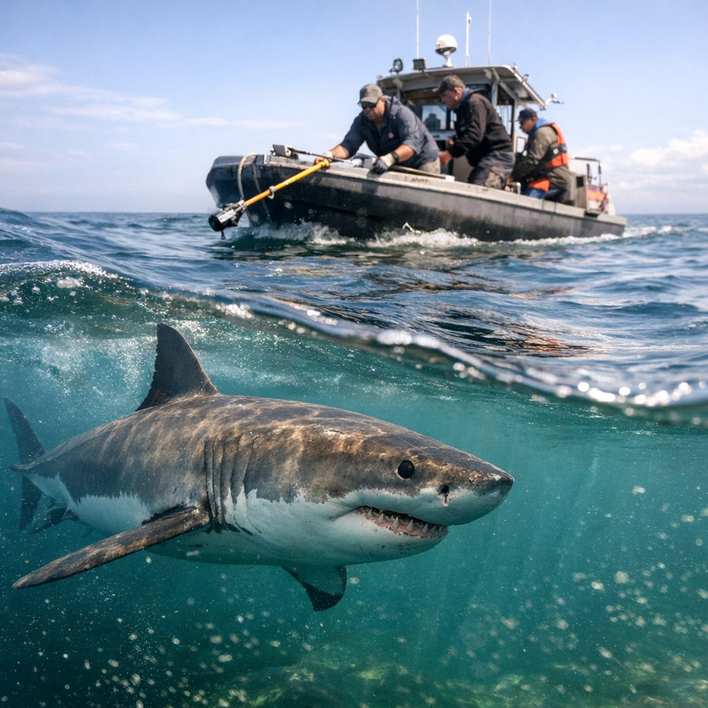 大白鲨也扛不住热了：海洋变暖正在改写顶级捕食者的生存规则