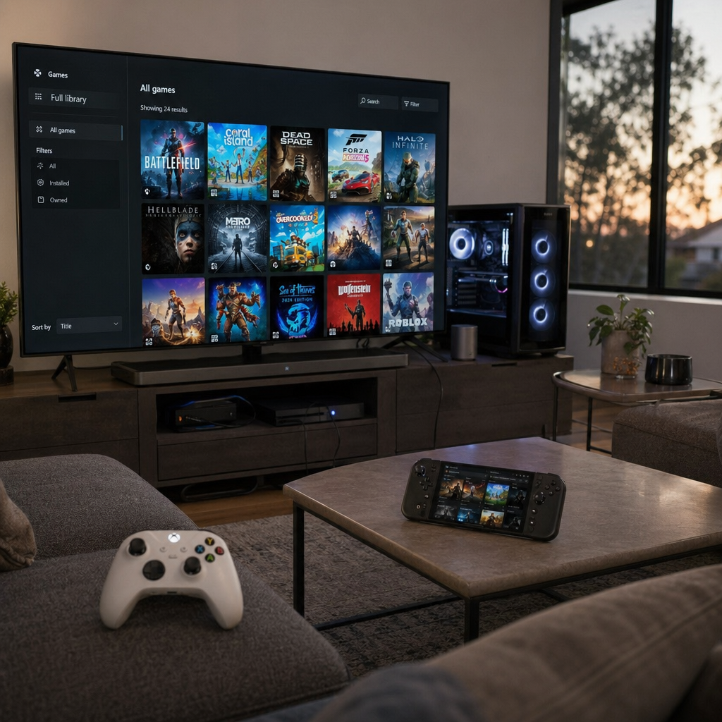 Xbox mode 推向 Windows 11：微软想把 PC 游戏带回沙发