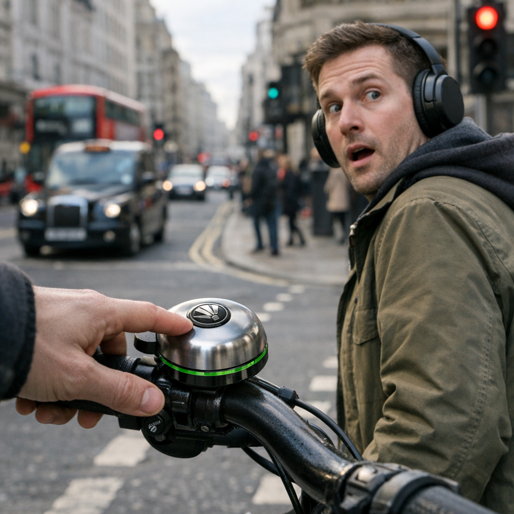 降噪耳机太强了，连自行车铃都听不见？斯柯达想用一个“反算法”铃铛解决城市安全难题
