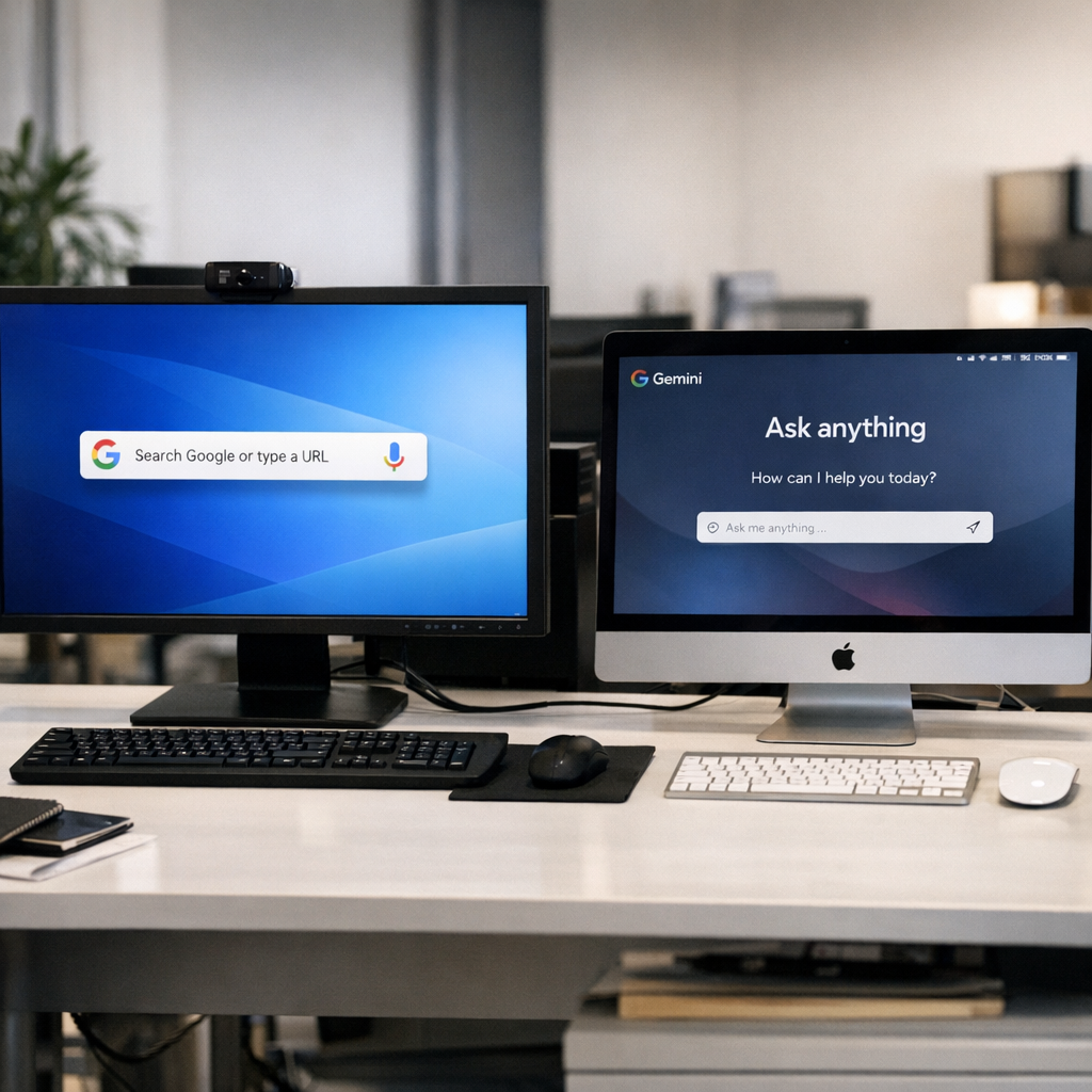 Google终于把浏览器外的入口做出来了：Windows有搜索应用，Mac迎来原生Gemini
