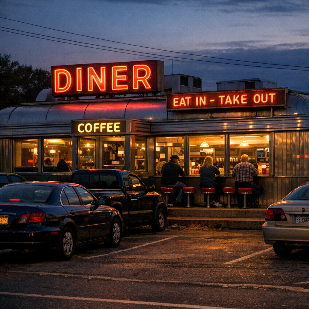 国会图书馆回看美式 Diner：怀旧滤镜背后，是一套大众消费机器