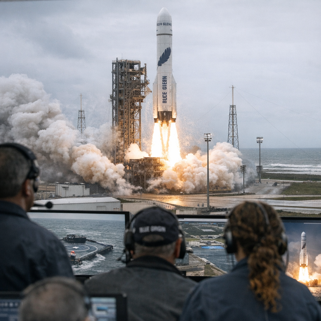 蓝色起源New Glenn被FAA停飞调查：助推器回来了，客户卫星却没到站