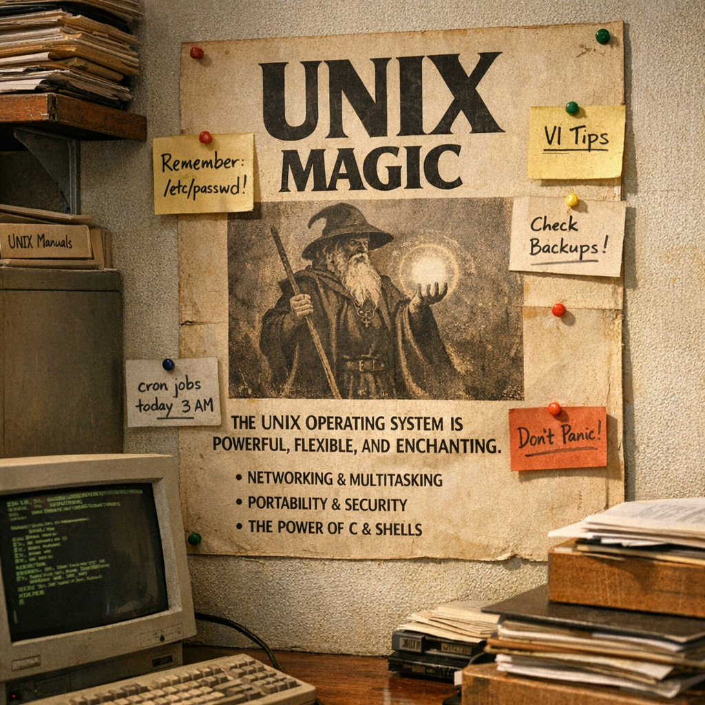 drio/unixmagic：一张 Unix 老海报，被改造成可协作考证的技术史入口