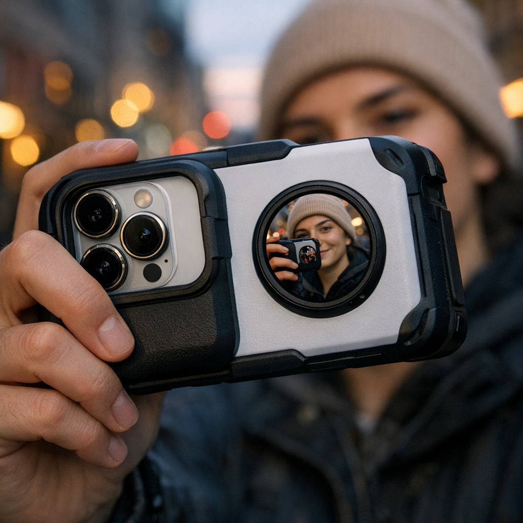 这款“自拍神器”想拯救后摄自拍,但它先被手机壳的笨重打败了