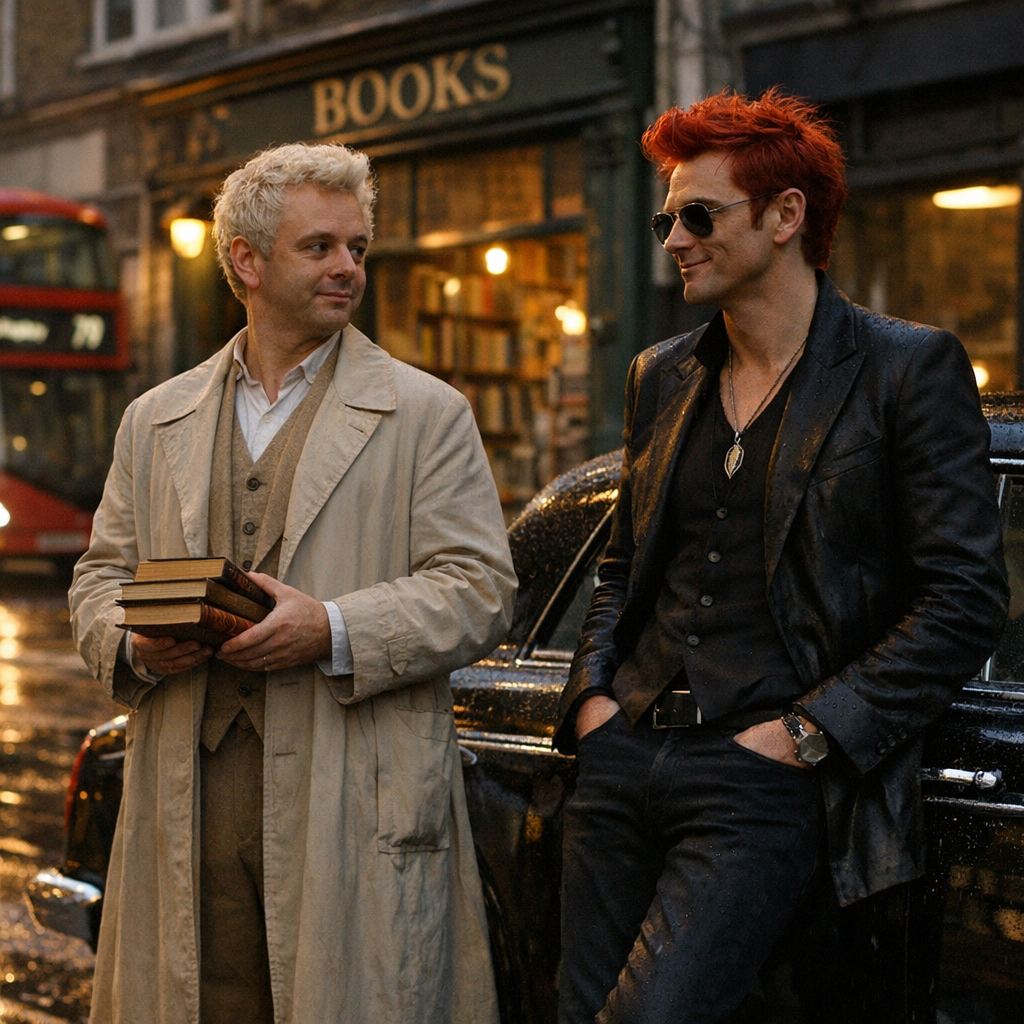 《好兆头》终局预告来了：当天使和恶魔不再拯救世界，他们先得学会拯救彼此