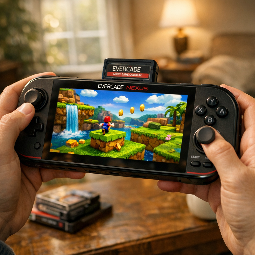 复古掌机也开始“长大了”：Evercade Nexus想用大屏和双摇杆，把老游戏带回2026年