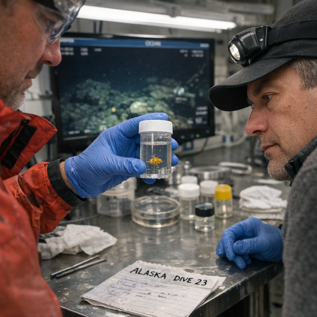 阿拉斯加海底“金色球体”不是怪物：深海科学赢在取样，不赢在看图