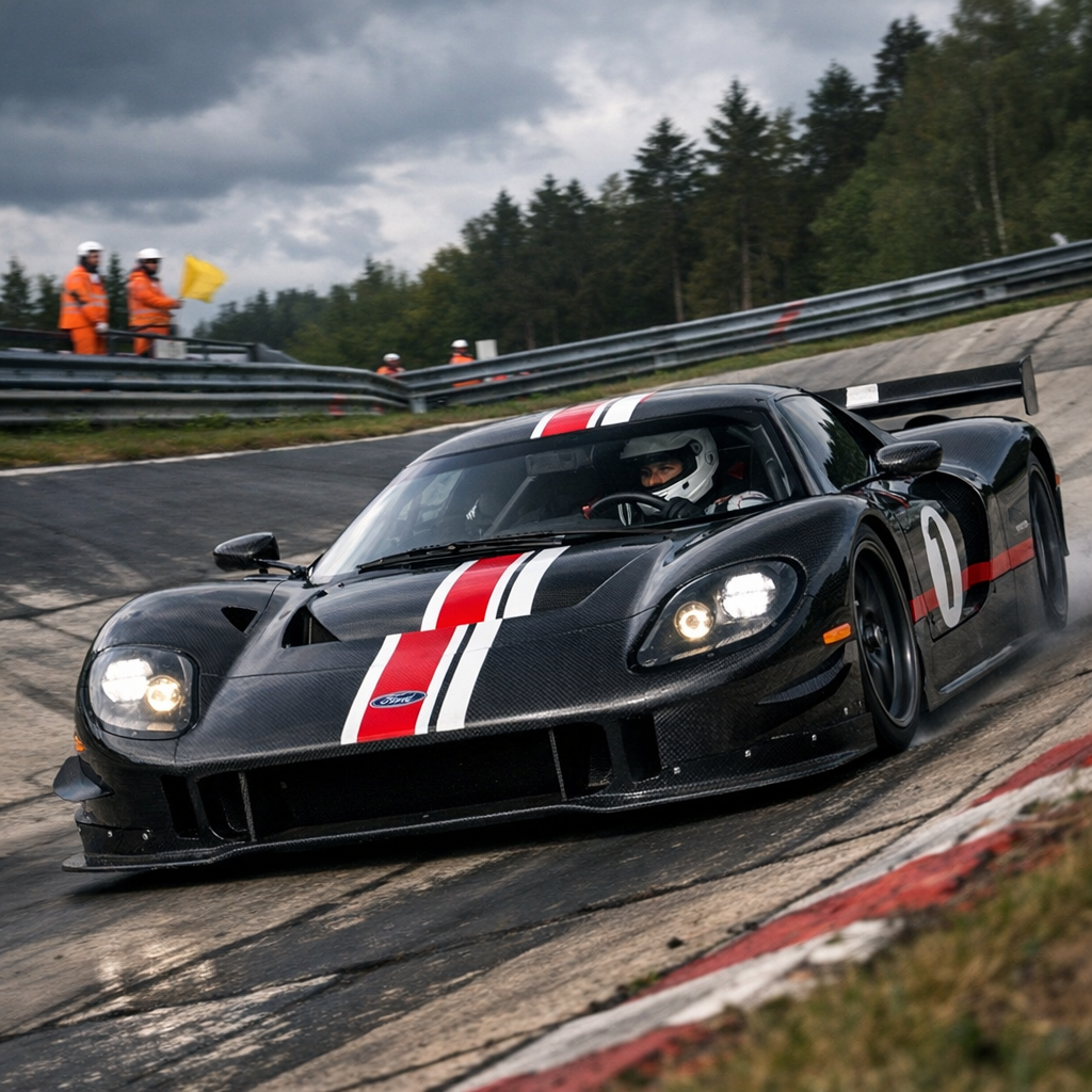 福特把“绿色地狱”跑成了名片：这台千万级赛道机器，为什么比一圈成绩更重要