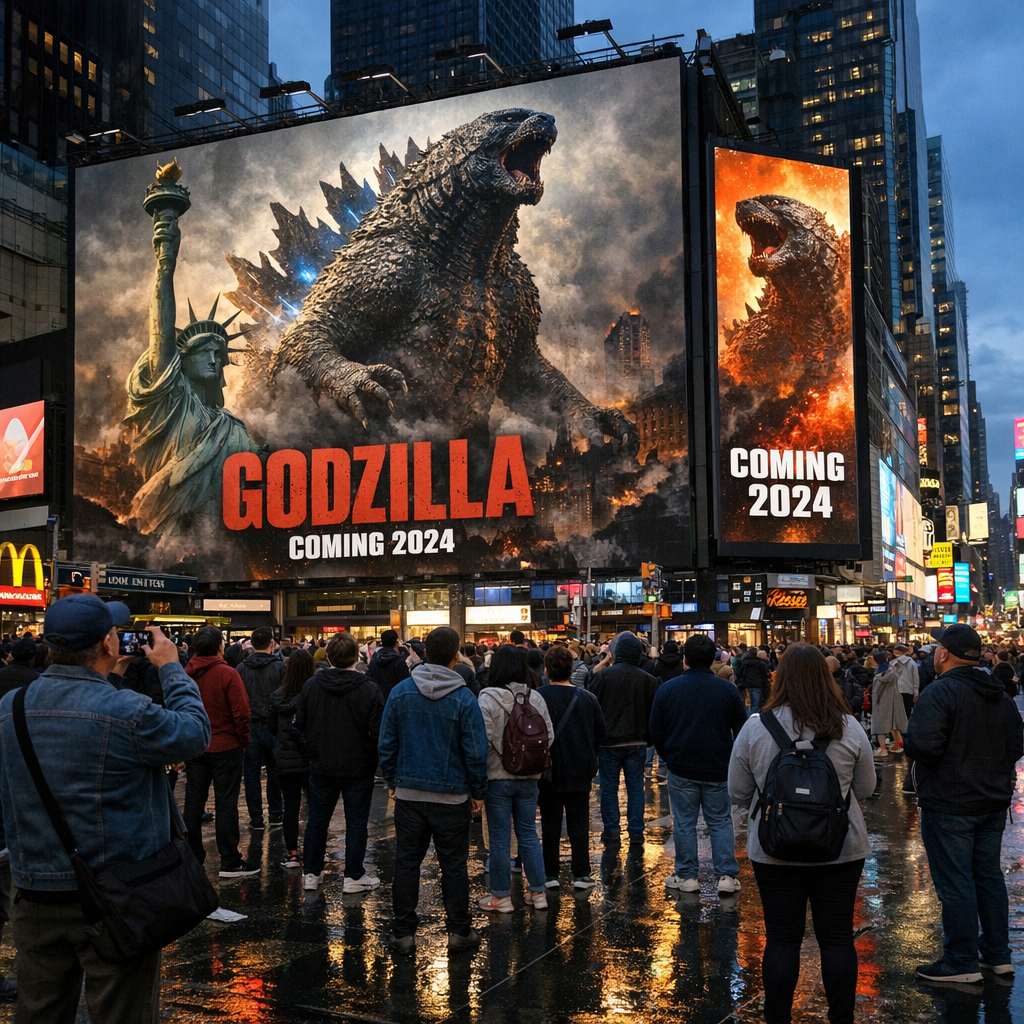 哥斯拉踩进纽约:一支预告片,暴露了日本怪兽电影的新野心