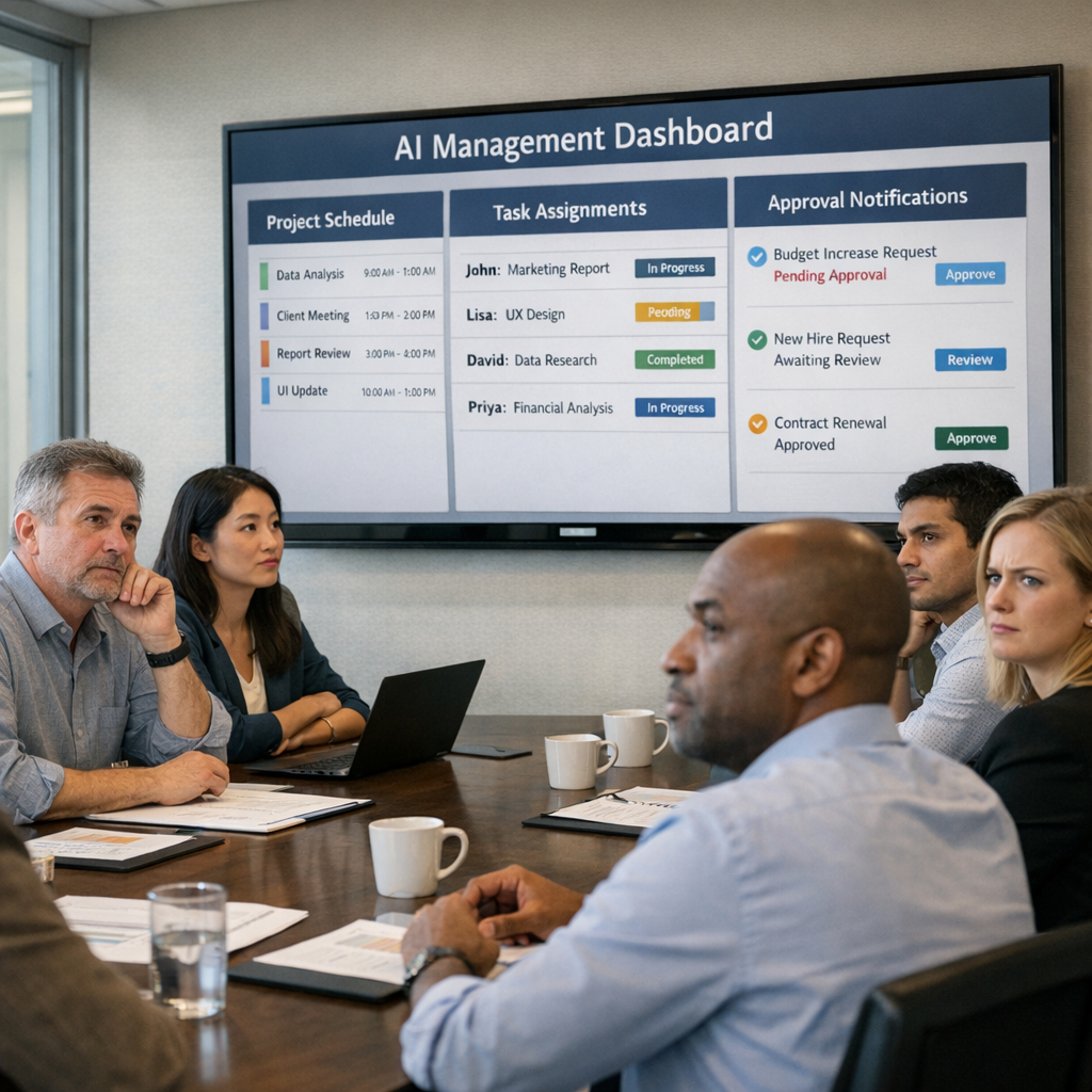 美国人开始接受“AI 当老板”了,但真正被改写的不是管理层,而是打工人的安全感