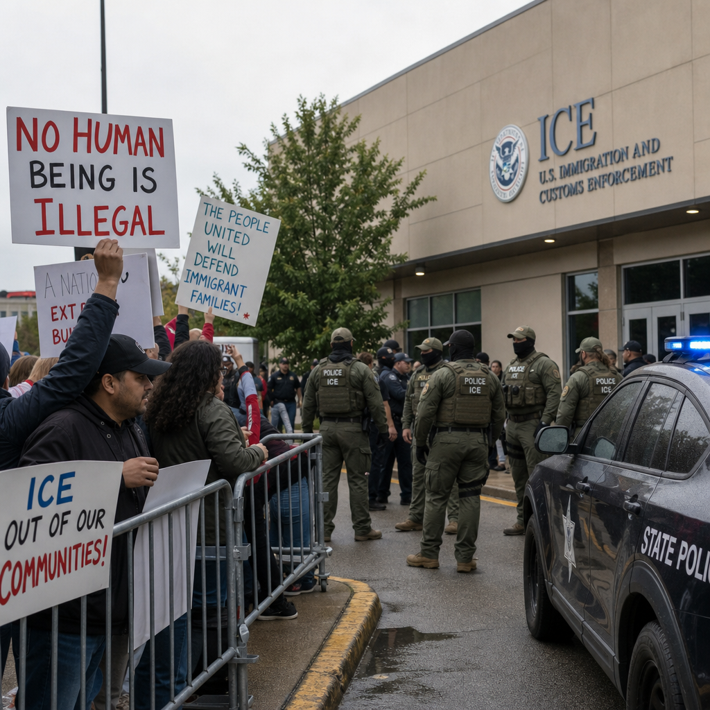芝加哥ICE抗议者起诉DHS：轻微逮捕能不能变成永久DNA档案