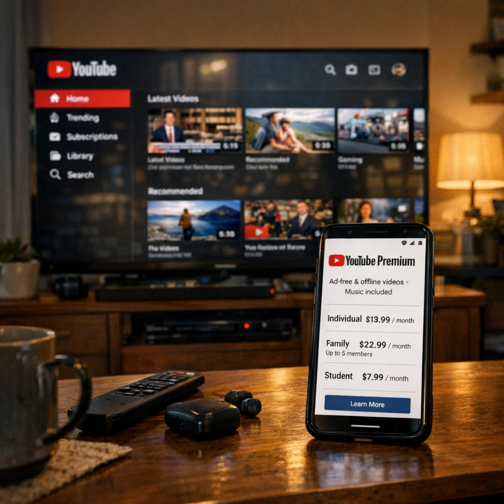 YouTube Premium又涨价了:当“免广告自由”变成一门越来越贵的生意