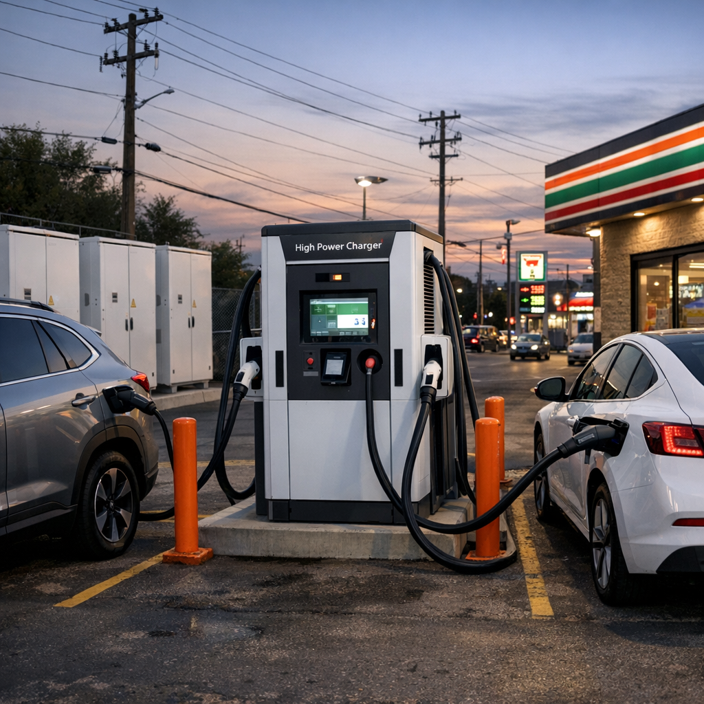 ChargePoint推600kW快充：值钱的不只是更猛，而是美国终于开始学着把高功率桩装进去