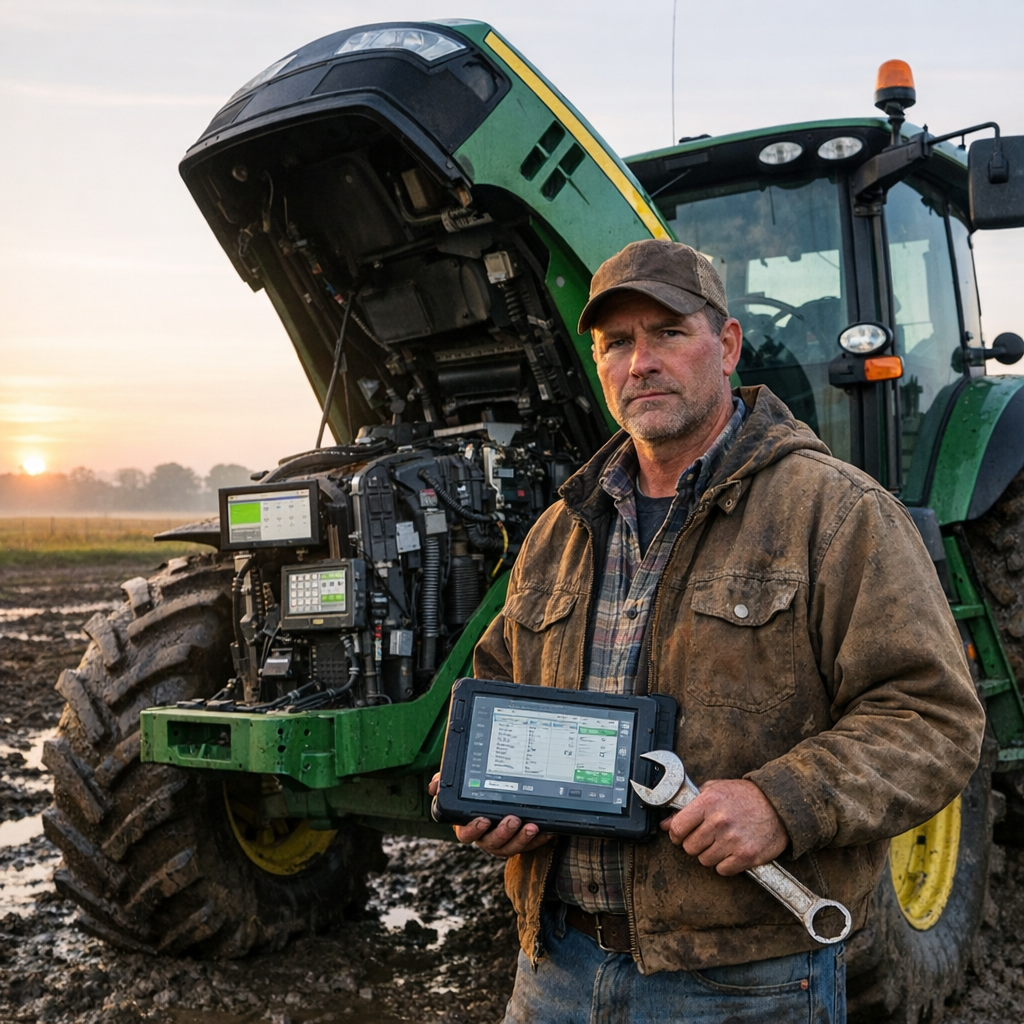 拖拉机坏了，农民不该先打客服电话：约翰迪尔为“维修权”支付9900万美元