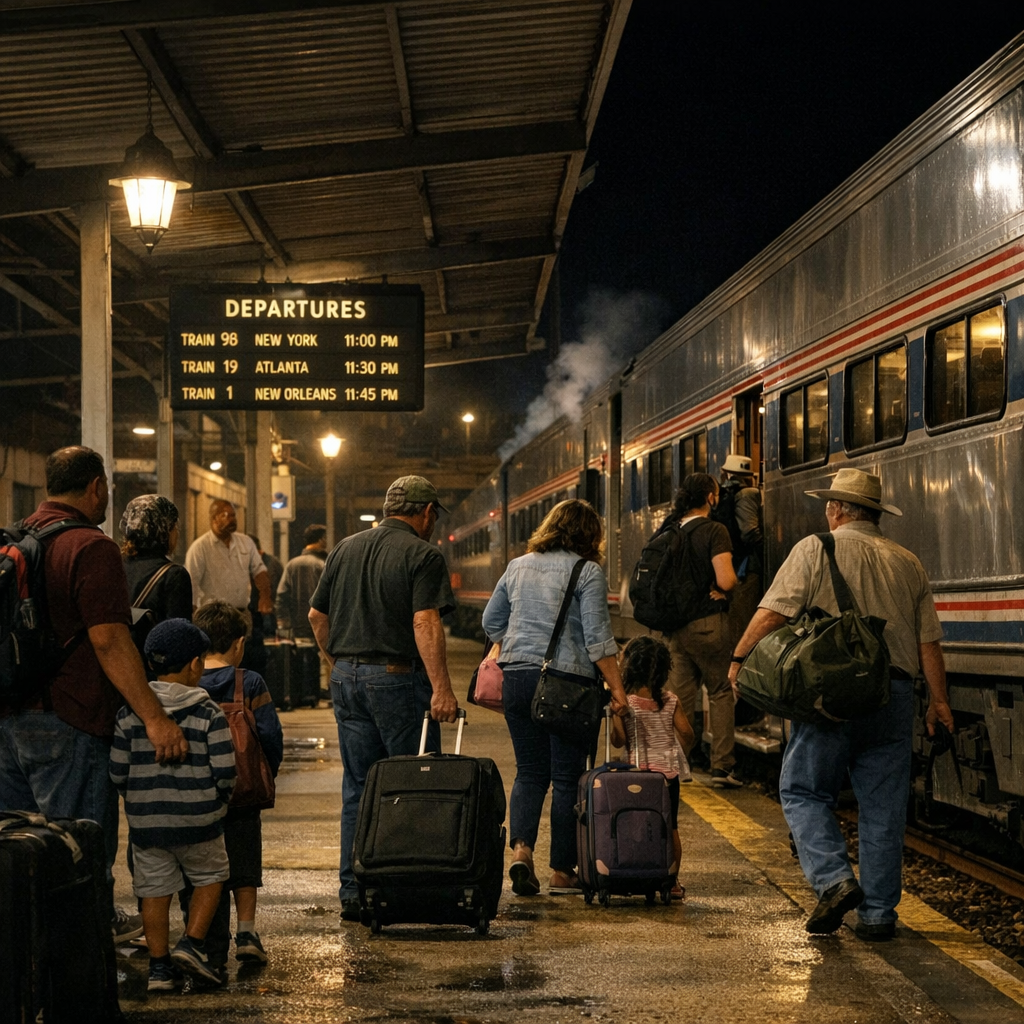 航班瘫了，美国人又想起火车：一趟夜行列车照见被政治卡住的现代生活
