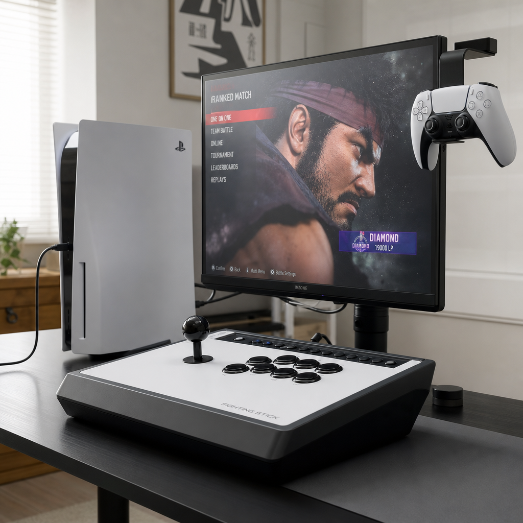 索尼两款 PS5 外设 8 月上市：格斗摇杆 199.99 美元，2K 显示器 349.99 美元