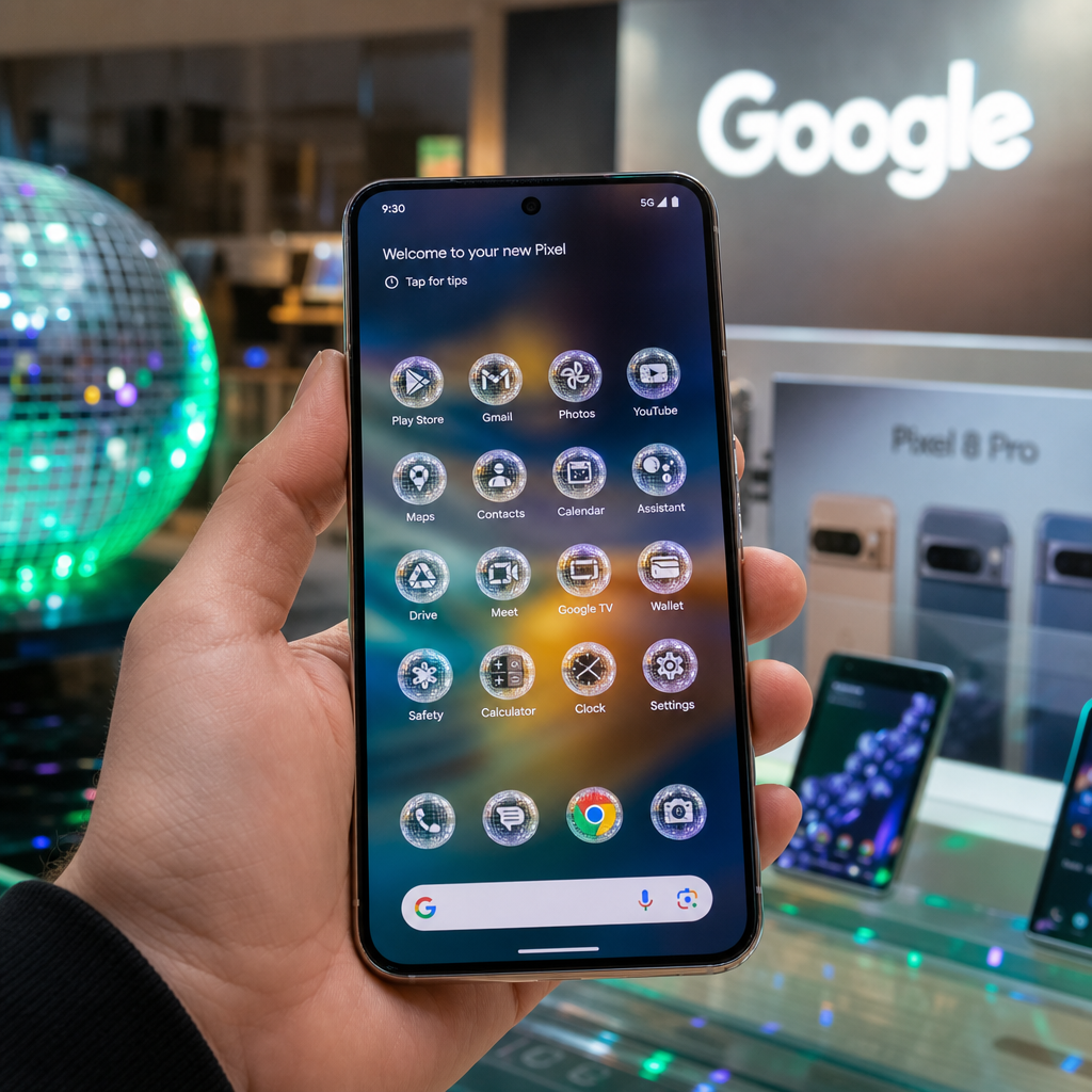 Google 给 Pixel 上迪斯科球图标：不是大更新，是一次会玩梗的控制权实验