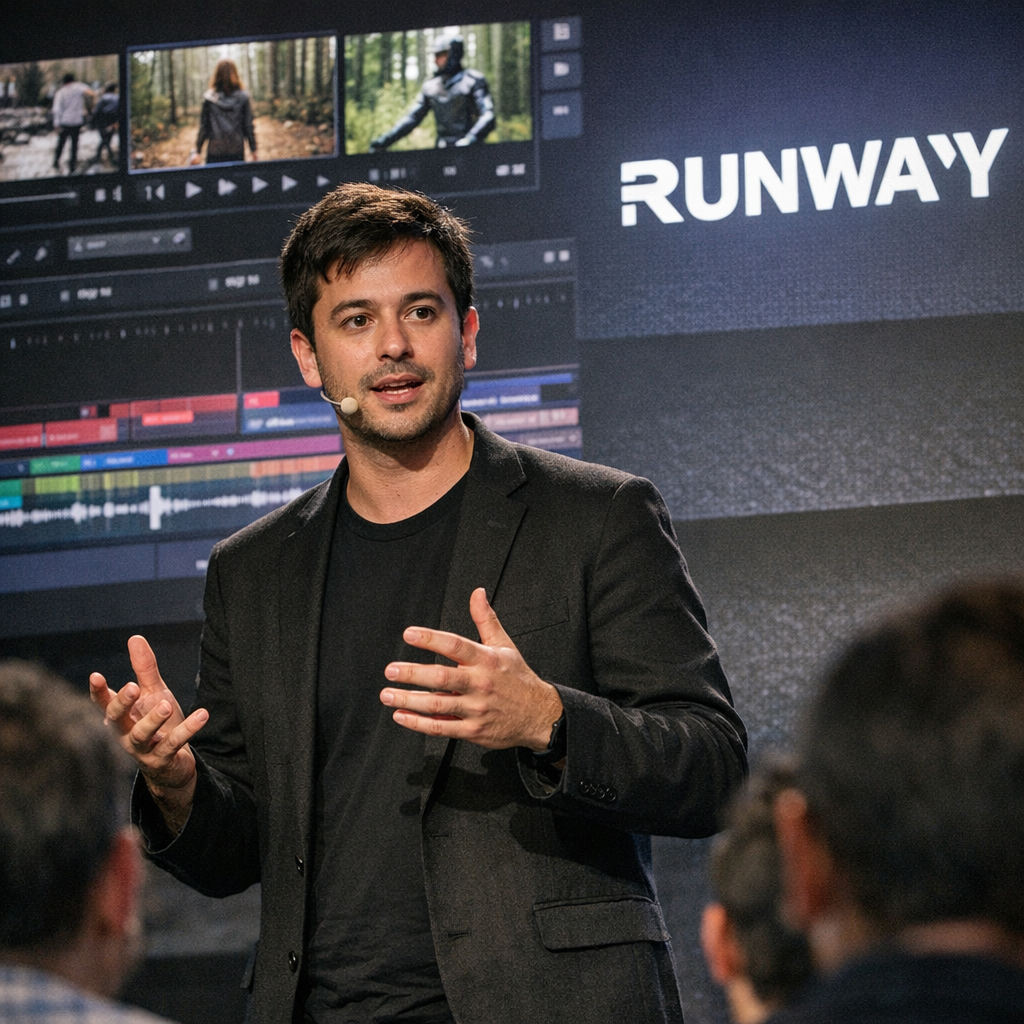 好莱坞要从“赌一部大片”变成“量产50部电影”吗？Runway CEO把AI的野心说得太直白了