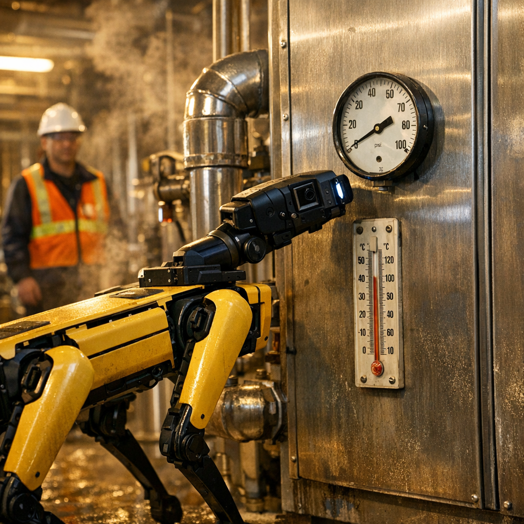 机器人狗开始“看表巡检”了：波士顿动力联手谷歌，把工厂老师傅的眼力装进了 AI