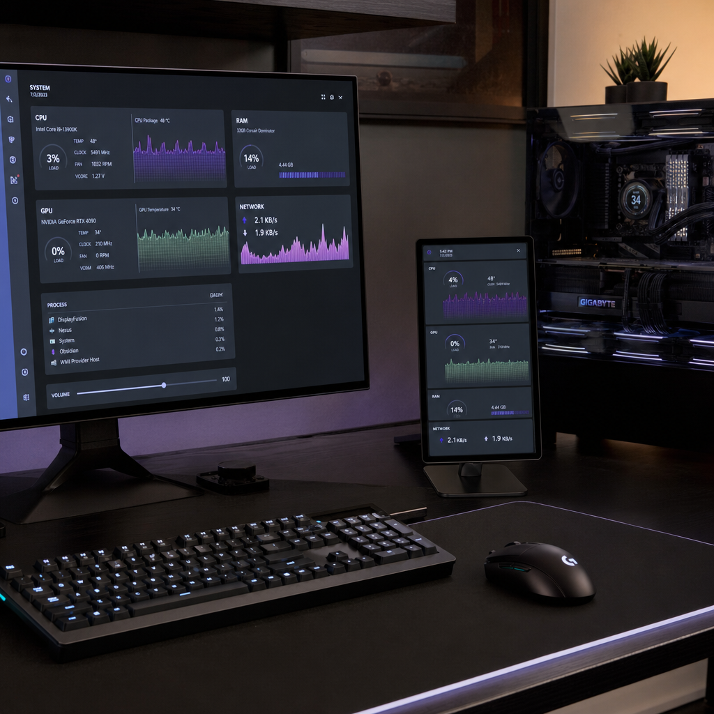 华硕 ROG Strix XG129C：12.3 英寸触控副屏，补的是玩家桌面的控制位